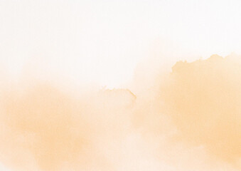 オレンジの水彩の背景