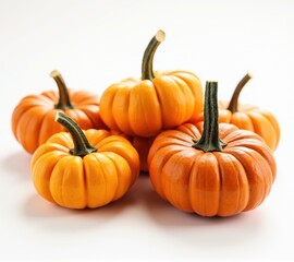 Fototapeta premium pumpkins different vegetables on white background