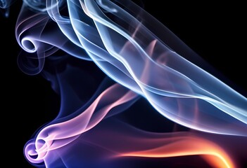 Naklejka premium ethereal electric vapor trails