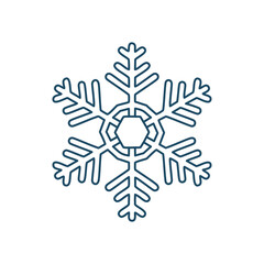 Elegant snowflake design. Winter's beauty, a symbol of purity and peace.  Perfect for holiday designs.