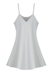 Silk sleeping dress. vector illustration