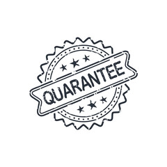 Quarantee stamp design vector