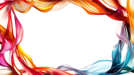 Fototapeta premium Colorful abstract frame with copy space.