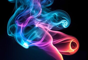 Naklejka premium colorful electric smoke