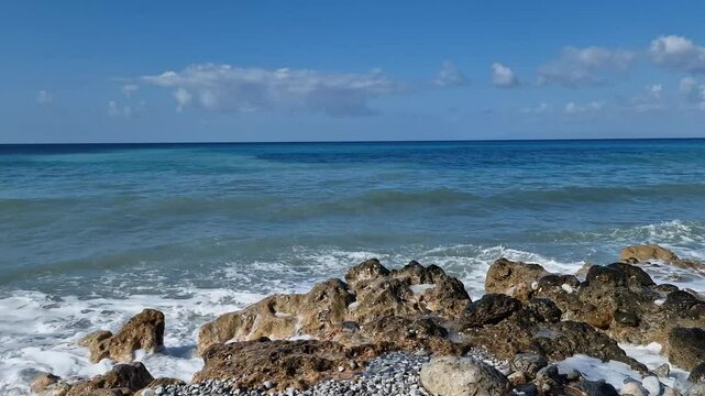 Sea view in Argolis bay, Peloponnese, Greece