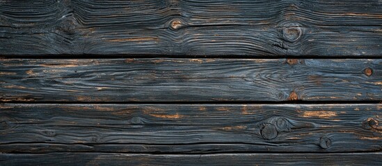 Fototapeta premium Grunge Dark Wooden Background With Old Rough Timber Grey Brown Color Rustic Style Close Up Photo From A Vintage Building In A Russian Countryside