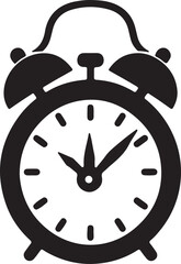 Alarm Clock Silhouette Illustration 