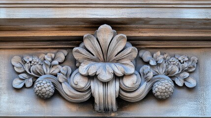 Naklejka premium Close up view of decorative architectural details