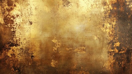 Obraz premium Elegant Golden Shiny Wall Backdrop Abstract Texture with Intricate Metallic Details Featuring a Rich Golden Surface and Industrial Aesthetic