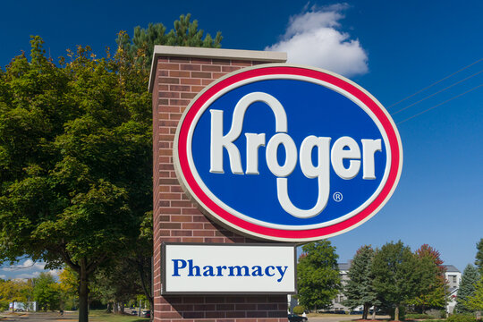 Kroger Grocery Store Exterior Sign and Trademark Logo