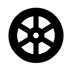 Obraz premium car wheel icon