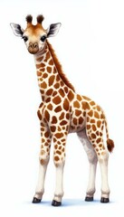 Obraz premium giraffe isolated on white background 3