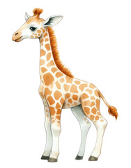 Obraz premium giraffe isolated on white background