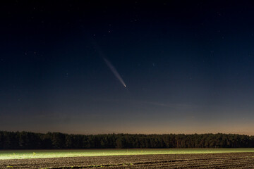 Comet C/2023 A3 Tsuchinshan-ATLAS Sky Space