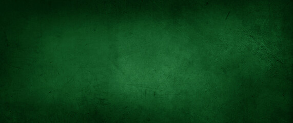 Green concrete wall background. Dark edges