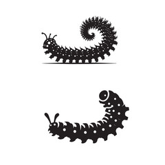  Caterpillar silhouette , 