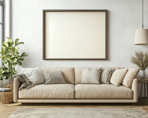 Create mockup design for picture frame in a teens living room 