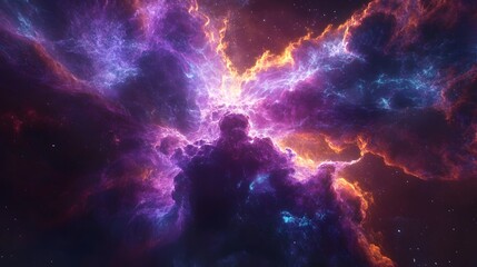 Fototapeta premium Black Hole in Space, Cosmos, Planets, Universe, Abstract Image, Texture, Pattern Background, Wallpaper, Cover and Screen for Smartphone, PC, Laptop, 9:16 and 16:9 Format