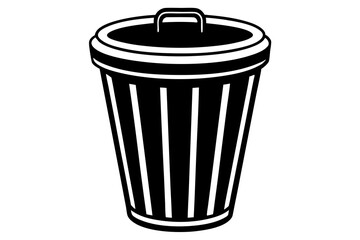 Trash Can Isolated Vector Illustration for Design Projects