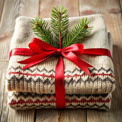 A cozy sweater featuring a classic Christmas pattern