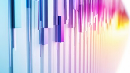 Obraz premium Abstract Colorful Vertical Bars Design