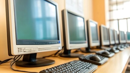 Naklejka premium Modern Minimalistic Concrete Coworking Office room with Blank Walls, High Ceilings,and Mockup Frame