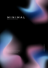 Abstract Tech Gradient with Vibrant Color Blurs on Dark Background