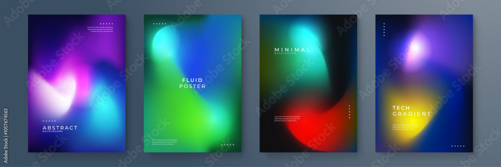 Canvas Prints modern abstract fluid gradient backgrounds for posters and tech designs. modern abstract backgrounds