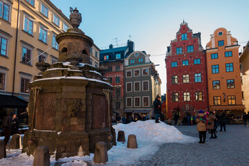 Spring on the streets of Stockholm, Sweden