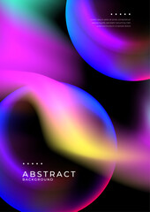 Colorful Abstract Background with Fluid Gradient Design. Vibrant abstract flowing gradients in various colors. Ideal for creative design projects, presentations, and digital art