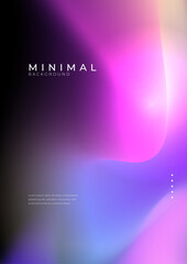 Obraz premium Colorful Abstract Fluid Poster Design With Gradient Waves