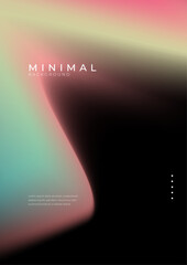 Fototapeta premium Colorful Abstract Minimal Background with Gradient Design. Vibrant abstract minimal background featuring a smooth, gradient blend of colors. Ideal for modern design, digital art, and creative projects