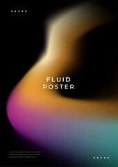 Vibrant Abstract Tech Gradient on Dark Background