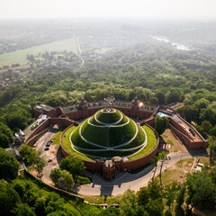 Aerial View Kosciuszko Mound Autumn