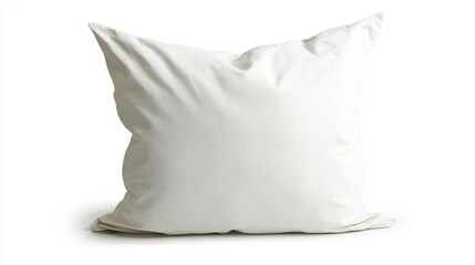 pillow cover artfully folded and isolated against a clean white backdrop, emphasizing the texture and design of the fabric, ideal for home decor inspiration