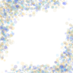 Colorful Hanukkah Bokeh frame edges