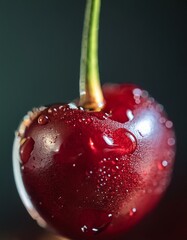 Close-up de una cereza