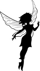 Fairy Silhouette, Fairy SVG, Tooth Fairy Svg, Fairies Svg,magic fairy design	
