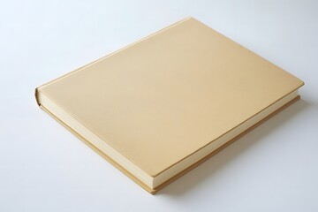 Fototapeta premium Minimalist Essential: Simple Kraft Notebook with Blank Cover
