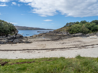 Ardtoe beach on the Ardnamurchan Peninsula Scotland