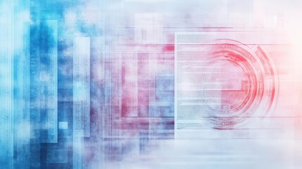 Fototapeta premium Bank vault overlaid with legal scrolls, serene watercolor, embodying trust and protection in financial law