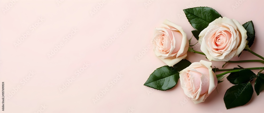 Aufkleber Beautifully Arranged Elegant White Rose Bouquet on a Soft Blurred Background Creating a Romantic and Serene Atmosphere