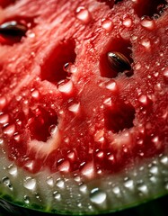 Close-up de un trozo de sand&iacute;a