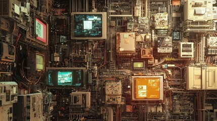 Modern Robotics Machinery in Factory Assembly Setting