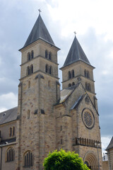 Fototapeta premium Cathedrale towers of Saint Willibrord, Echternach, Luxembourg