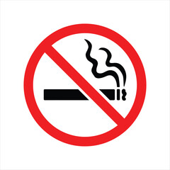 No Smoking Sign Vector Illustration,No Smoking Warning Sign Design