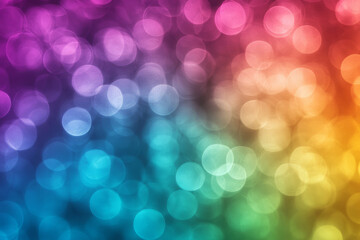 Obraz premium colorful rainbow bokeh abstract lights and textures for festive celebrations