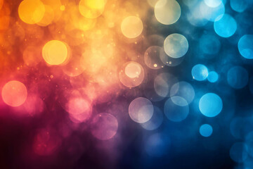 Obraz premium vibrant abstract bokeh backgrounds a collection of colorful blue and orange lights