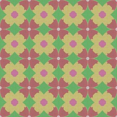 seamless pattern with flowers, yellow florals.