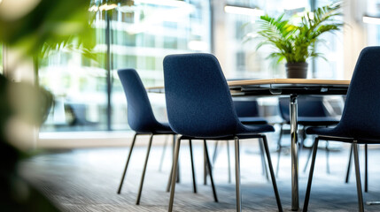 Bright Modern Meeting Room with Glass Walls